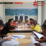 FKP (Forum Konsultasi Publik) Yang Dilaksanakan Selama 3 Hari  Di Aula Kantor Kelurahan Timbau Di Hadiri Oleh Lurah Timbau,Camat Tenggarong, dan BPS Kutai Kartanegara